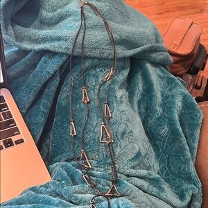 Elegant Black and Silver Necklace